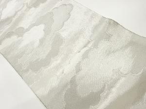 雲模様織出し袋帯